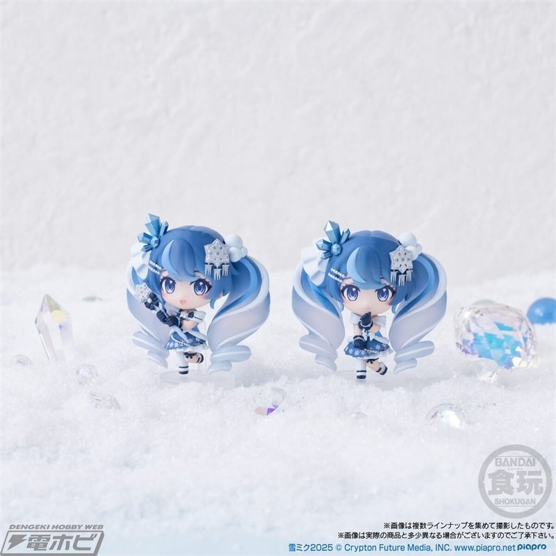 最新の「雪ミク2025」や雪バージョンのKAITO、巡音ルカなど全8種