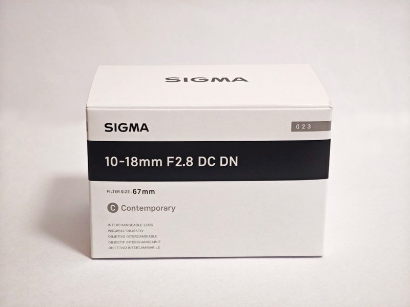 SIGMA「10-18mm F2.8 DC DN キヤノンRF用」開封の儀