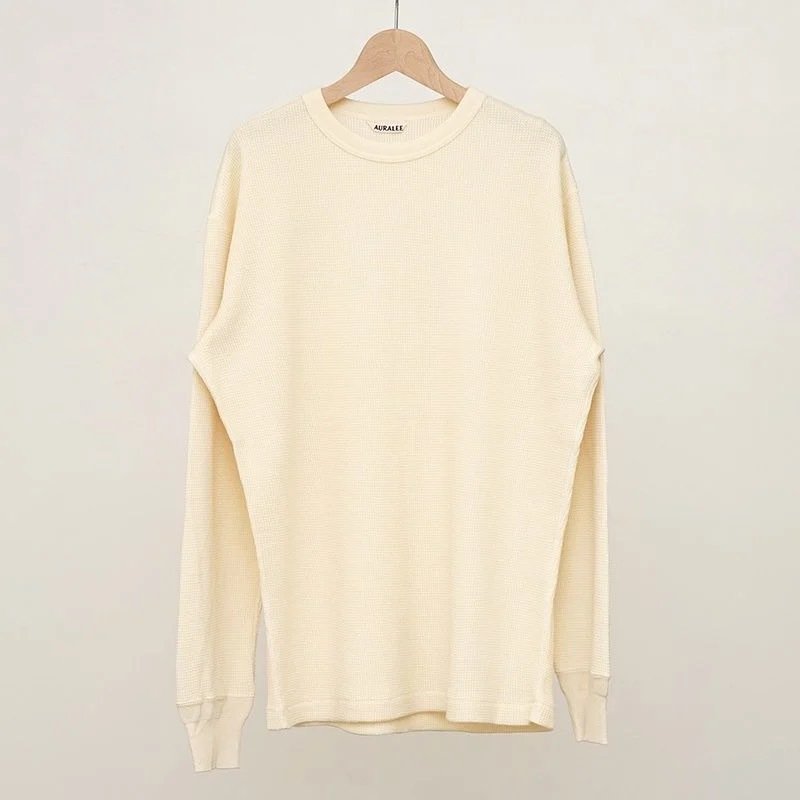 auralee WOOL COTTON THERMAL P/O サイズ4 Auralee Wool Cotton Thermal Pullover in Top Charcoal Curated
