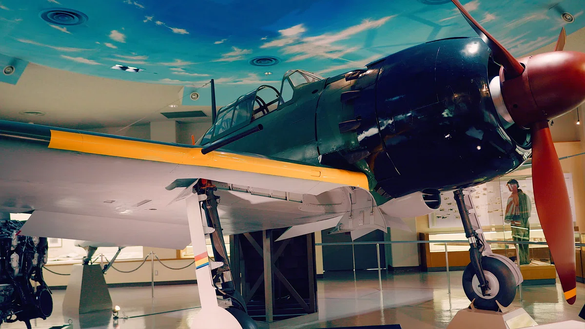 海上自衛隊が保有する唯一の零戦（鹿屋航空基地史料館）