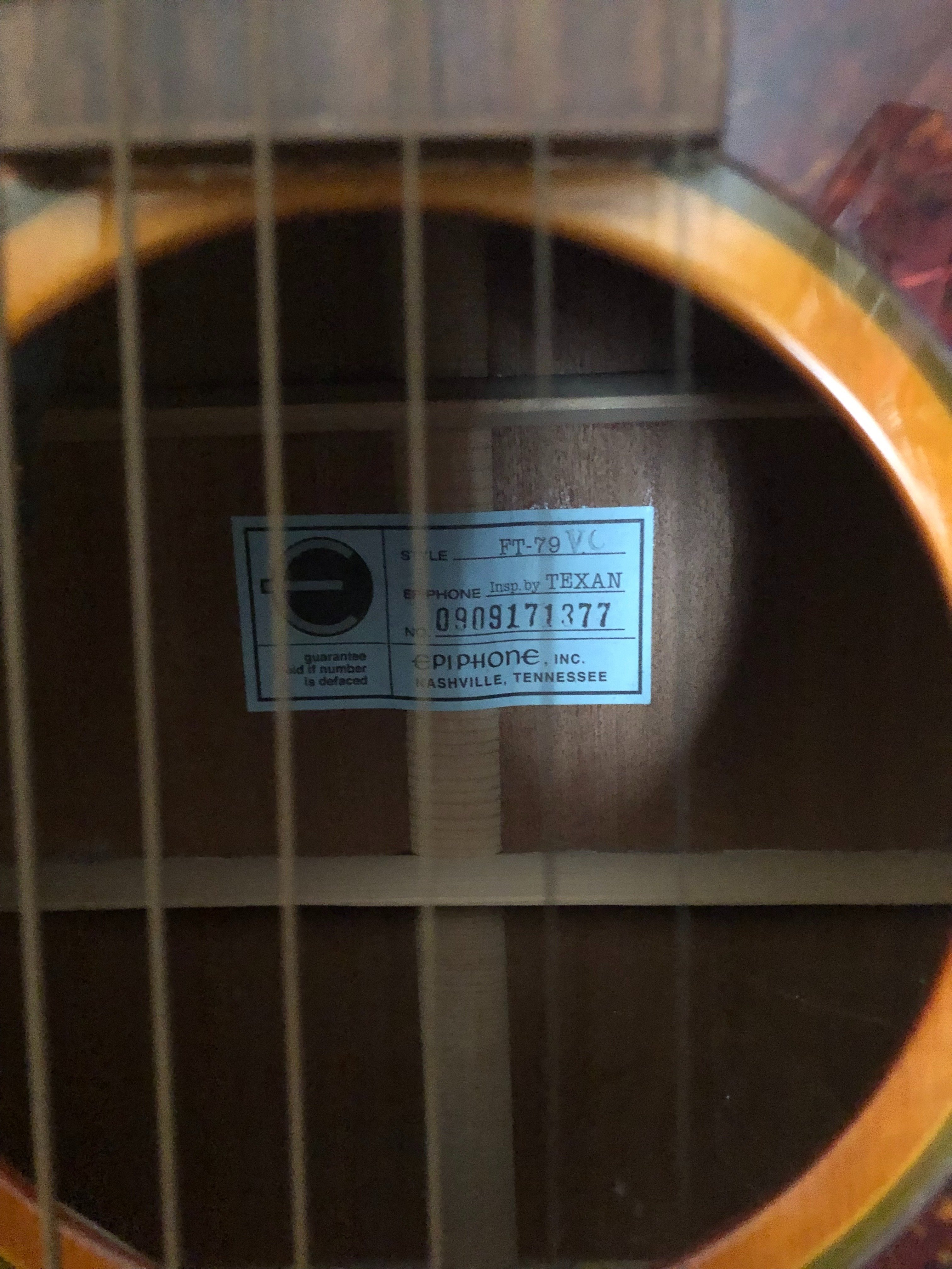 エピフォン（Epiphone）EL-00 ブルースキング/テキサン( Texan