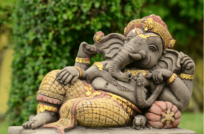 ガネーシャ ラクシュミ⑤ インド オールドシルバー チャーム 神様