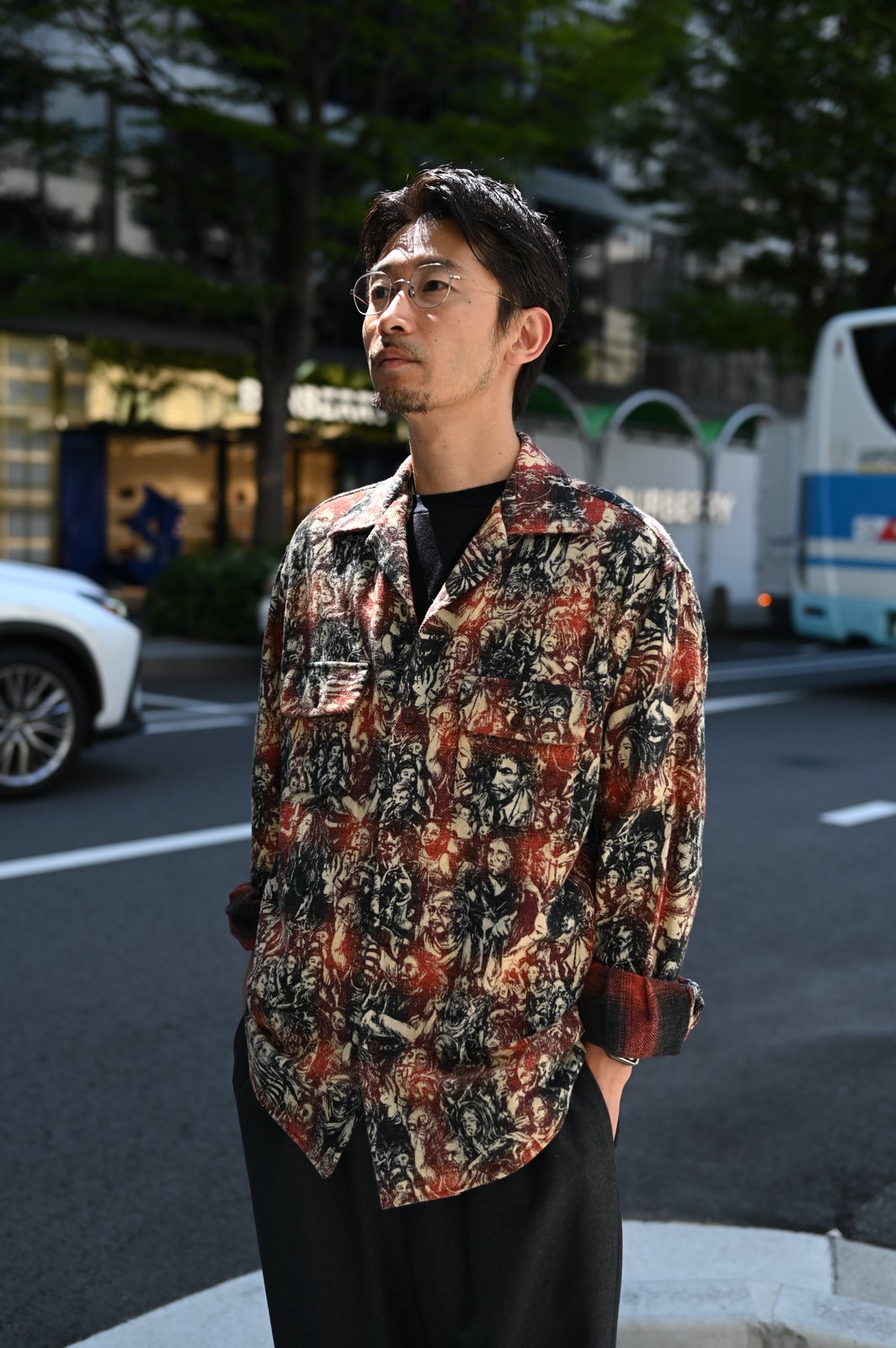 NICENESSナイスネス STROBE ネルシャツ ウッドストックコットン L NICENESS / STROBE ネルシャツ L/S - ウッドストックコットン｜NOMAD
