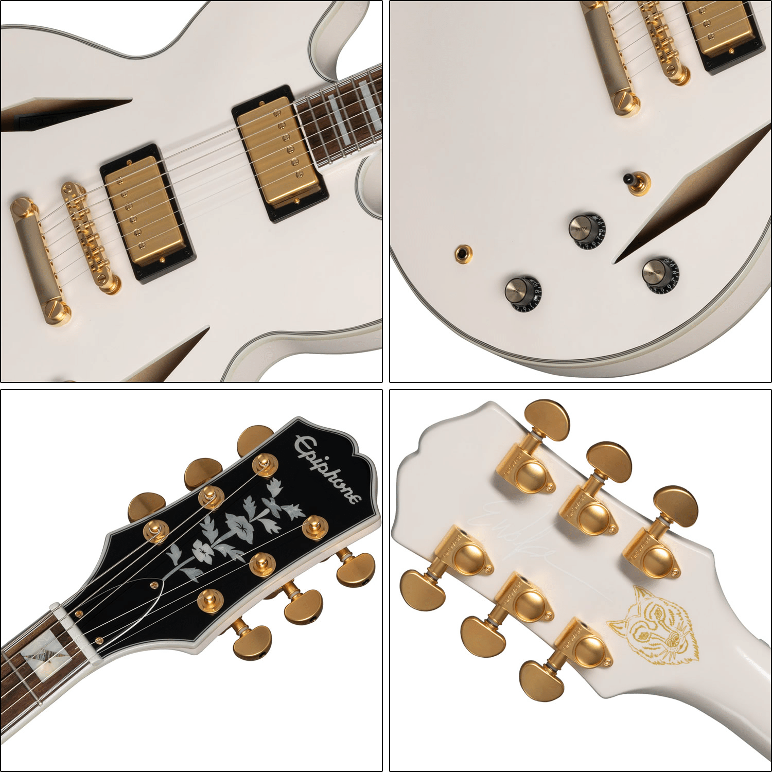 ダイヤモンド・サウンドホールが印象的な、エピフォン「エミリー