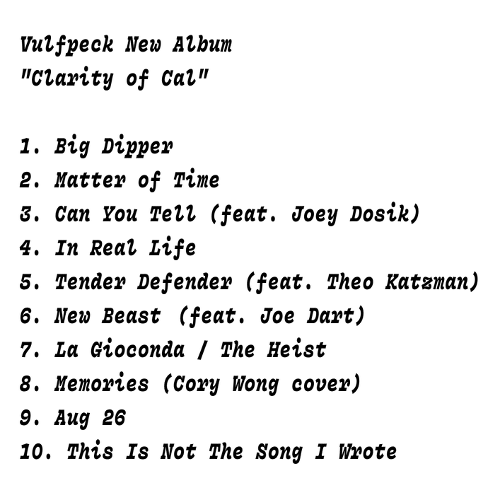 Vulfpeckニューアルバム『Clarity of Cal』発売前全曲紹介！｜Dr