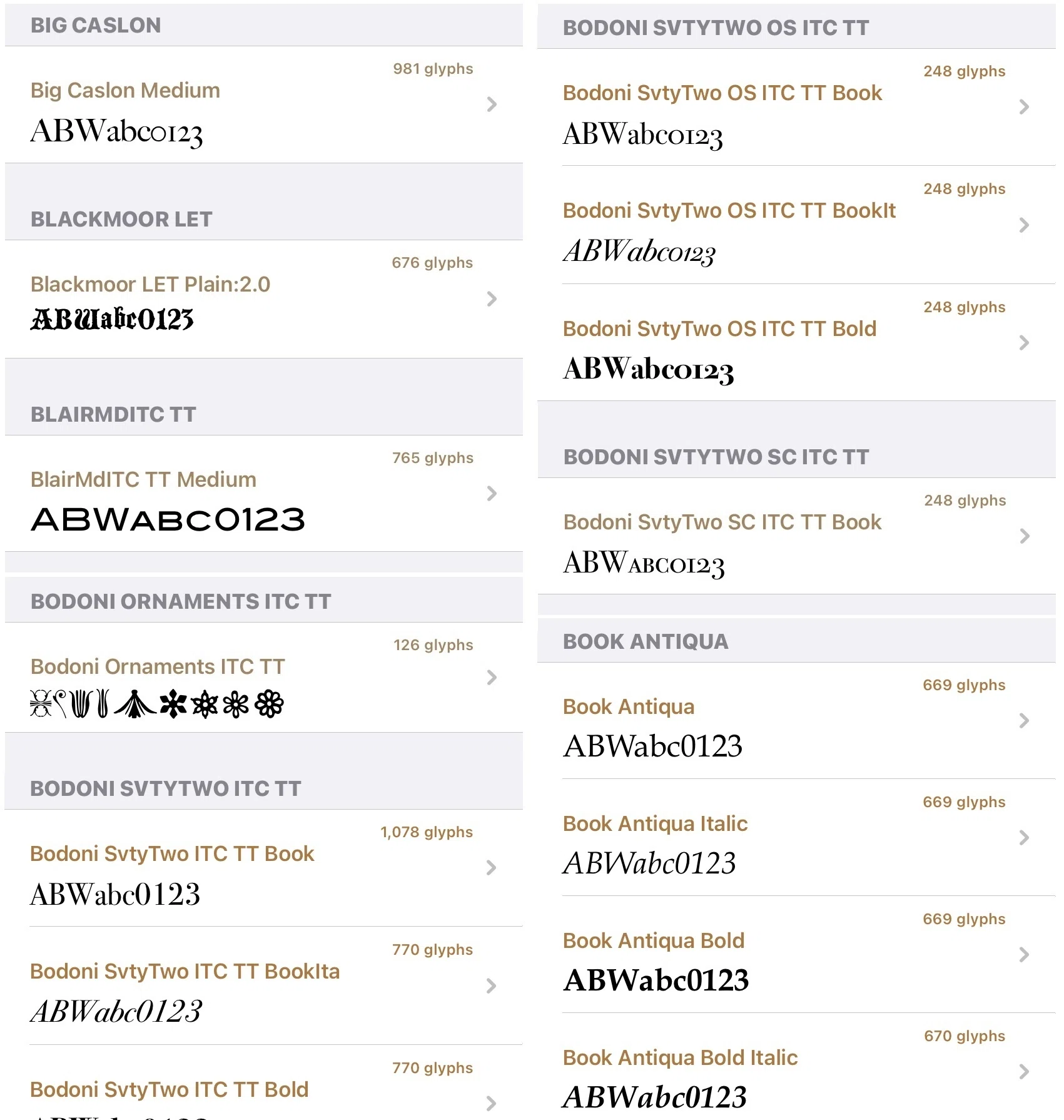 iOS18で利用可能な日本語フォント｜快技庵 高橋政明