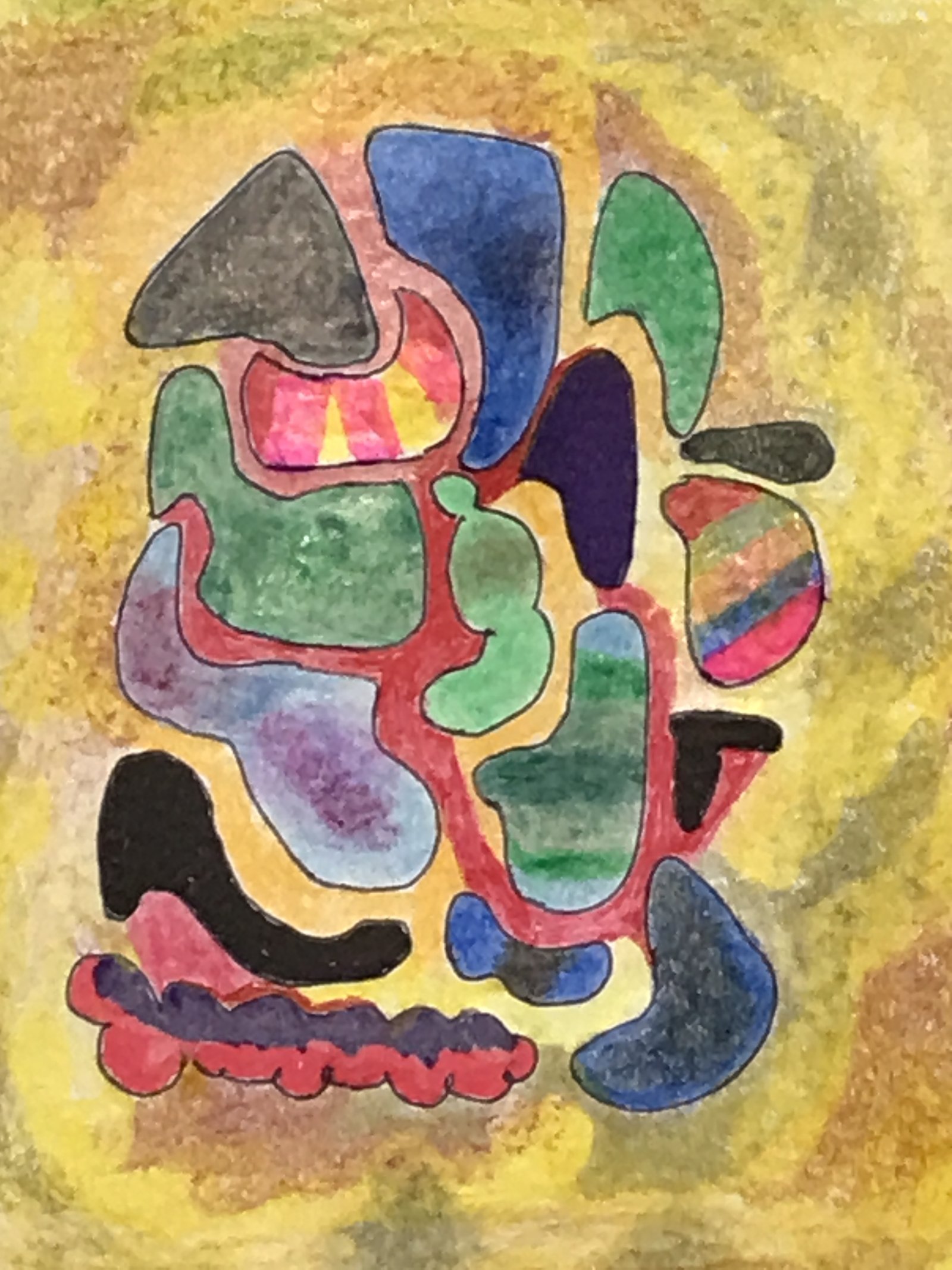 Ai抽象画（手描き抽象画をsource imageとして使用）｜K_Kameno 