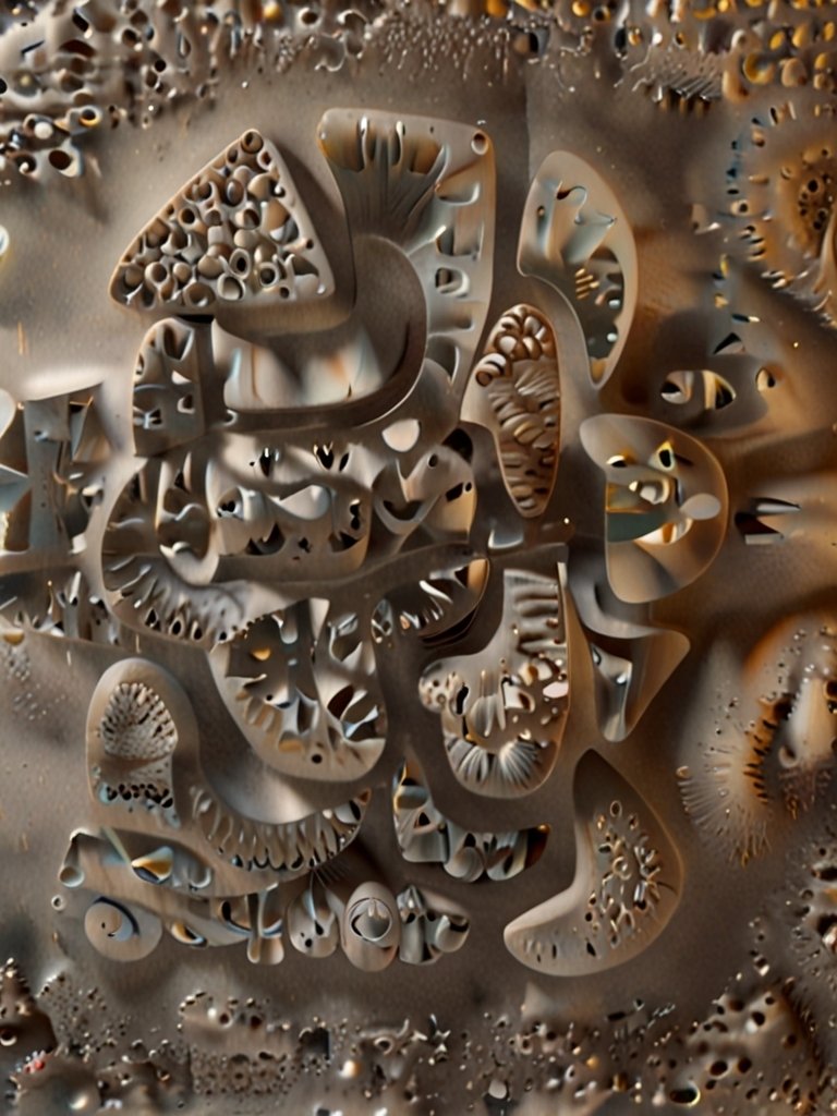 タイトル「ガンガゼウム」手書き　抽象画 墨と和紙による抽象画(無題) 絵画 rumble218 通販 6576290｜Creema