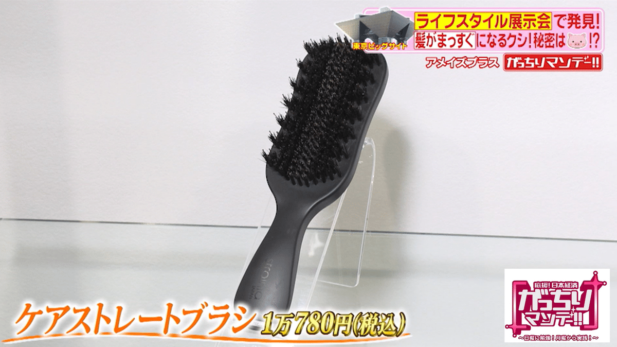 早い者勝ち】新品ストレーニア ケアストレートブラシがっちりマンデー