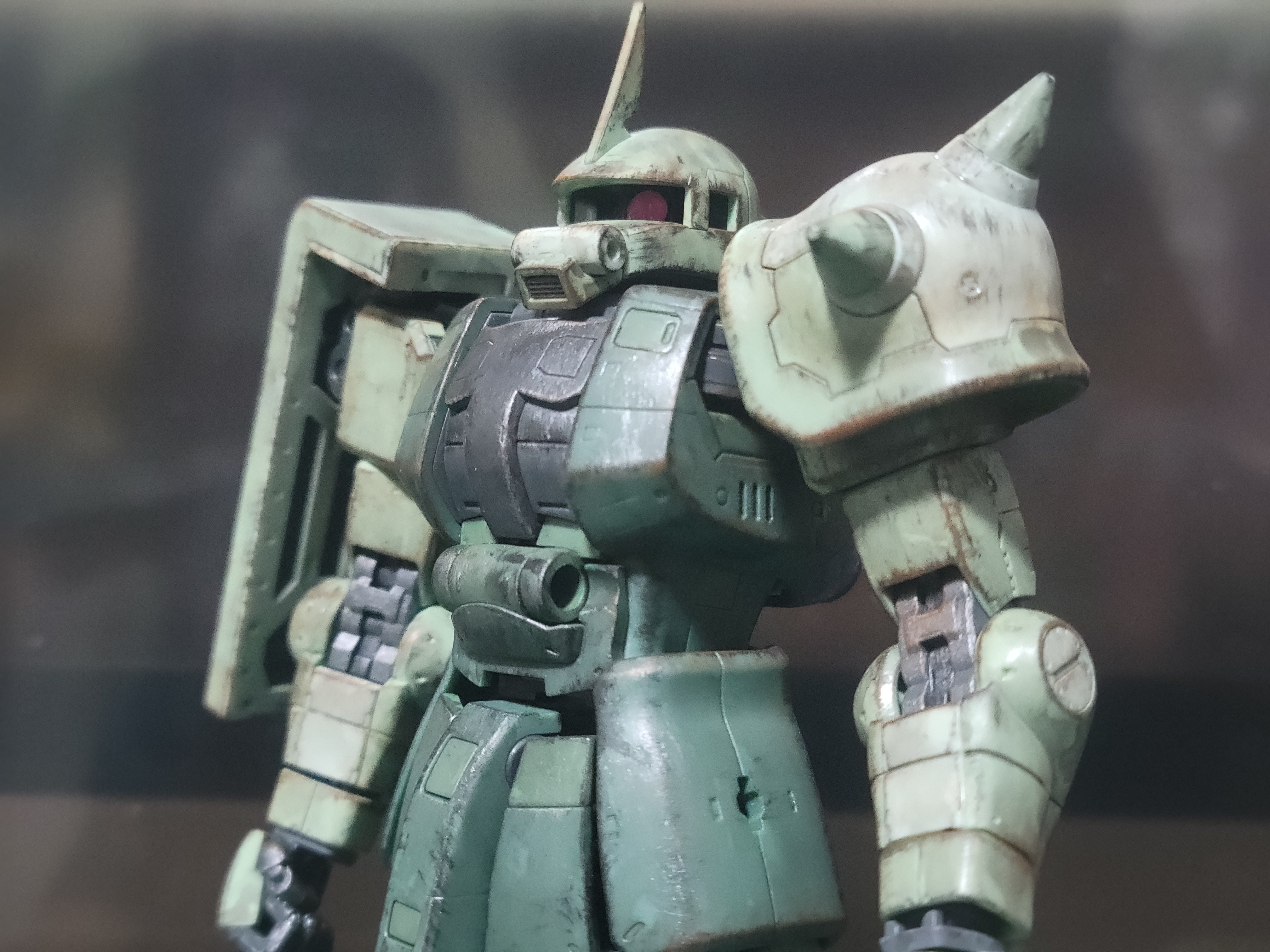ガンプラ】RG量産型ザクⅡでNゲージジオラマ制作｜るるシア