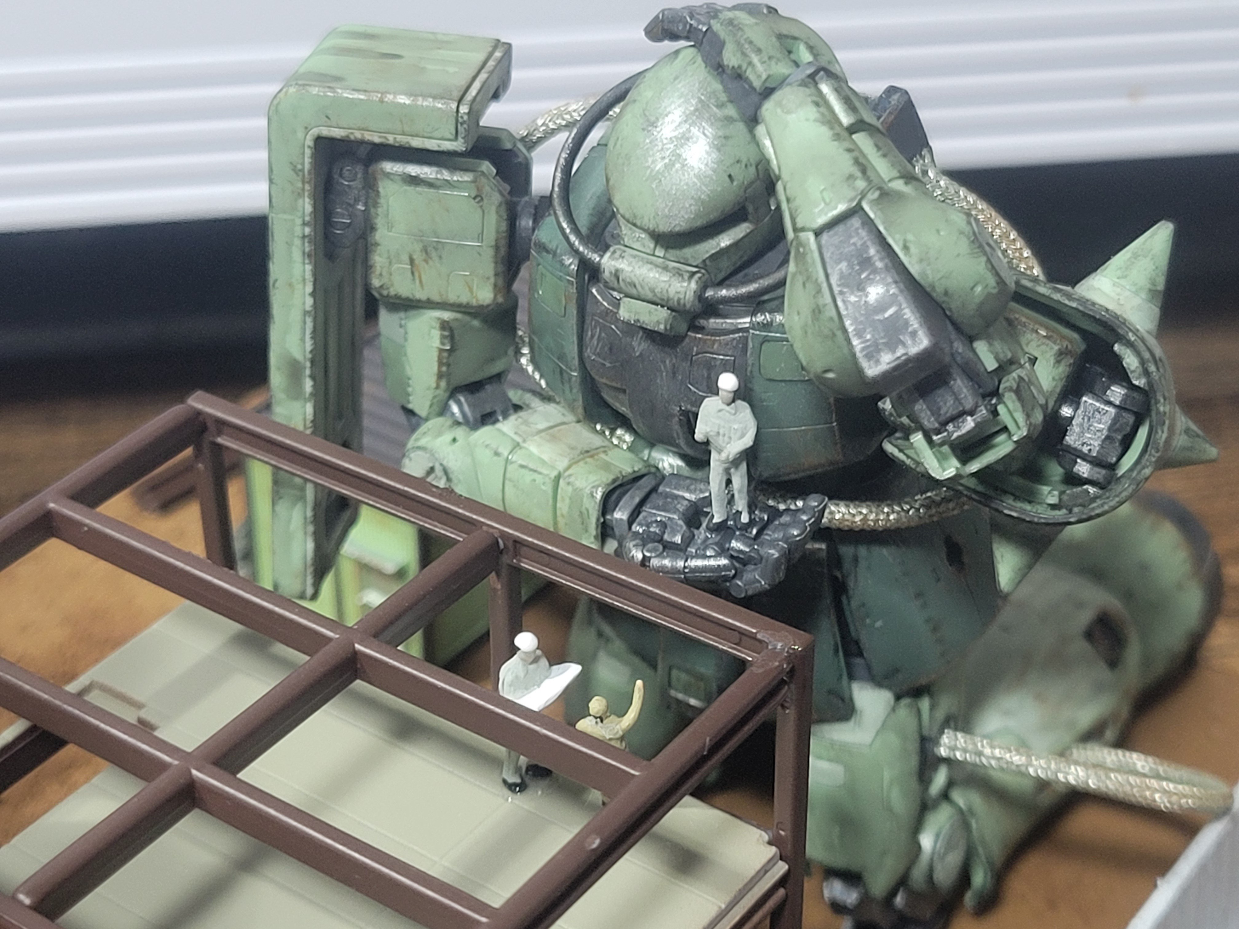定率割引 往復 ザク強襲（オリジナルジオラマ） 愉し ロボット - ロボット