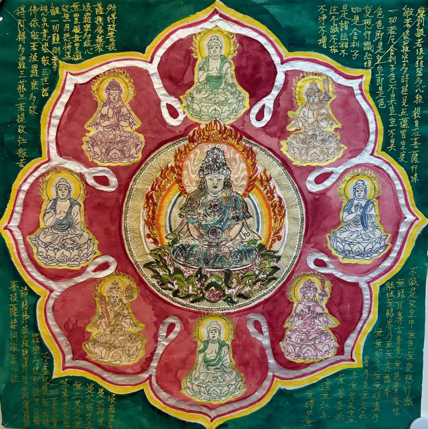 仏画曼荼羅アート―Art work at Osaka nishikuminsenta― ｜達磨の眼【本