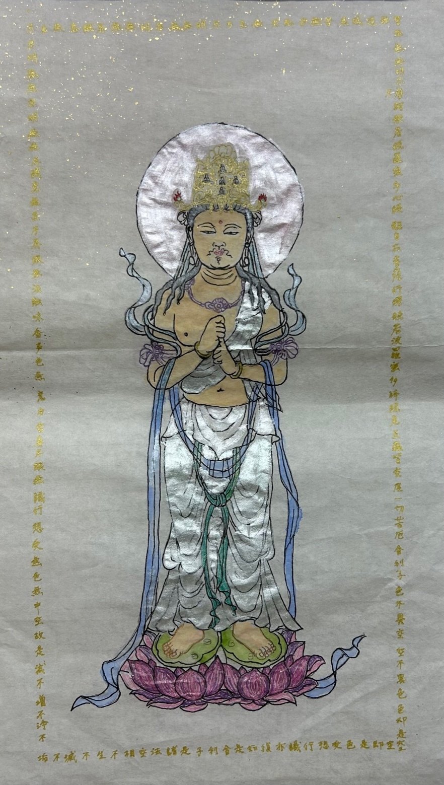 仏画曼荼羅アート―Art work at Osaka nishikuminsenta― ｜達磨の眼【本