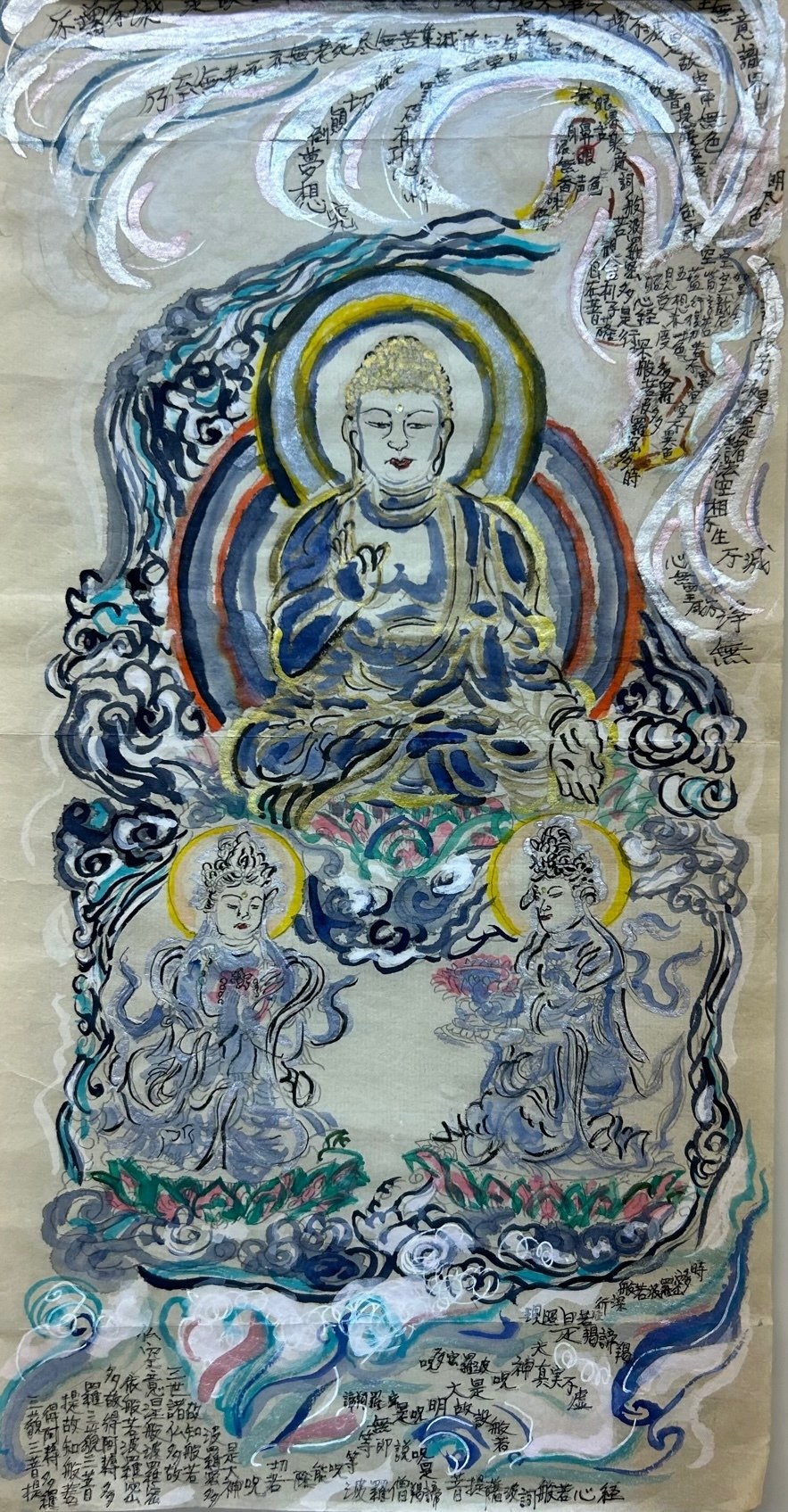 仏画曼荼羅アート―Art work at Osaka nishikuminsenta― ｜達磨の眼【本