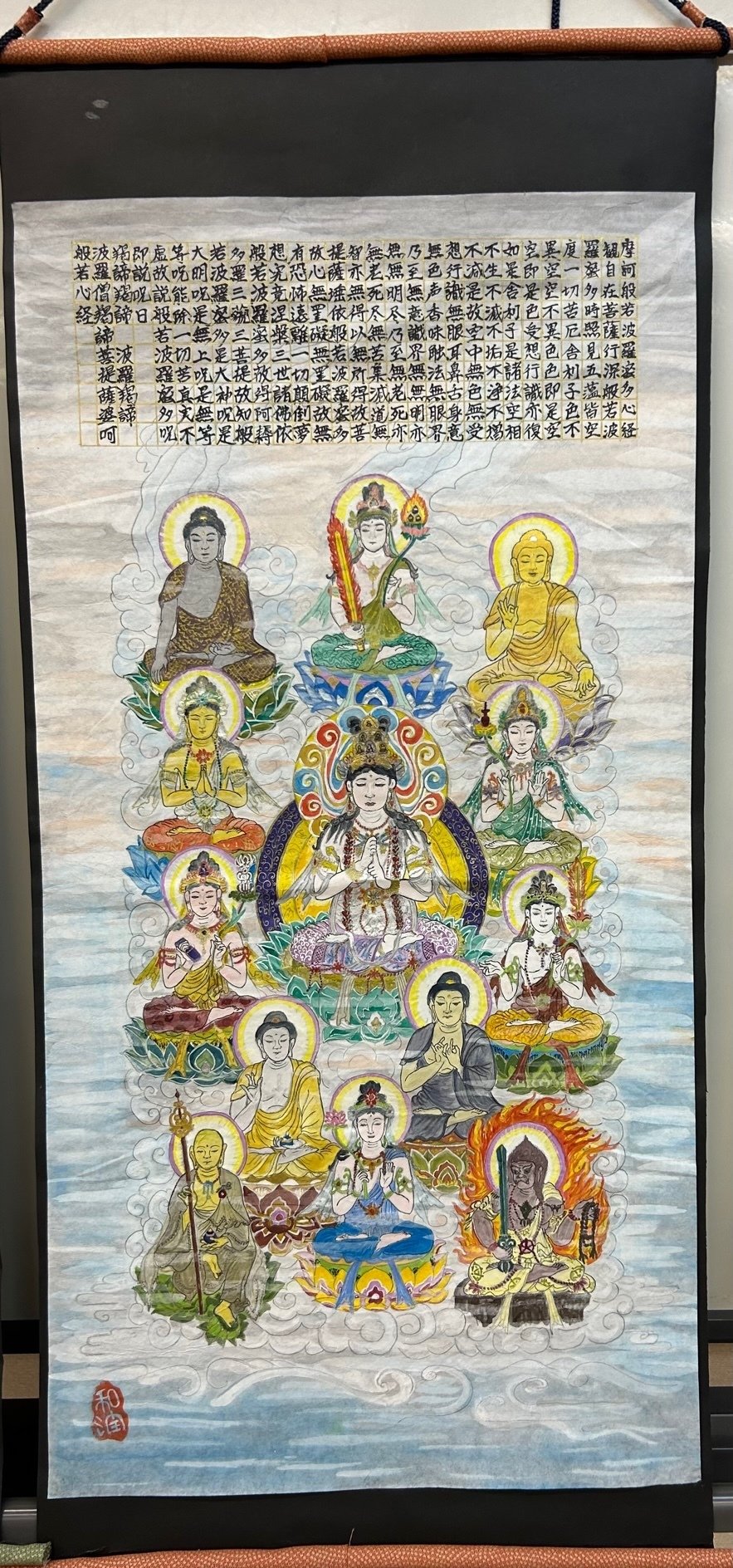 仏画曼荼羅アート―Art work at Osaka nishikuminsenta― ｜達磨の眼【本