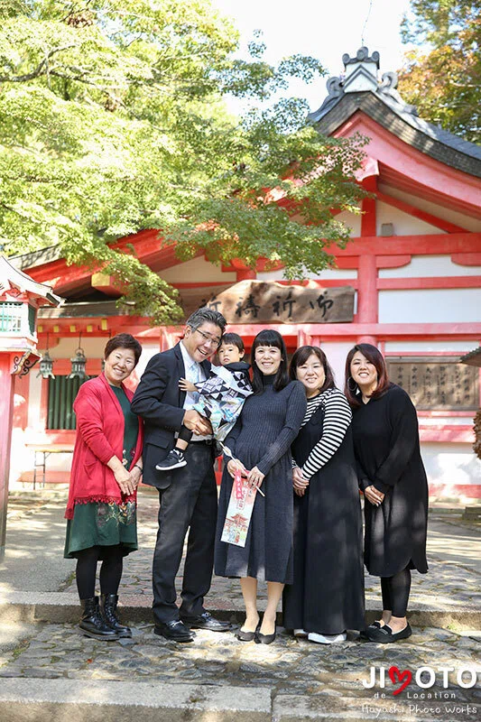 春日大社での七五三出張撮影