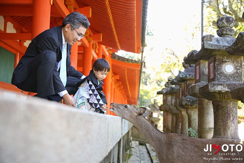 春日大社での七五三出張撮影