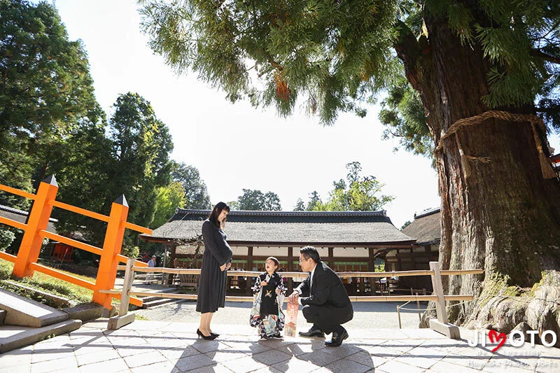 春日大社での七五三出張撮影