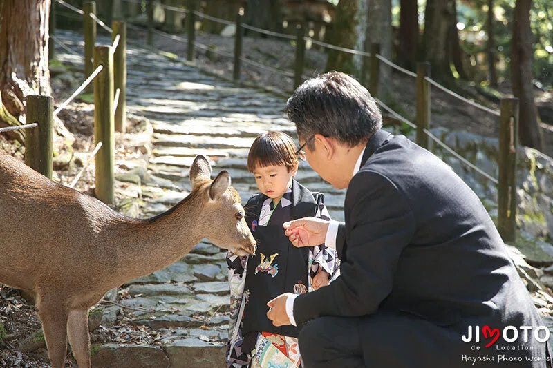 春日大社での七五三出張撮影