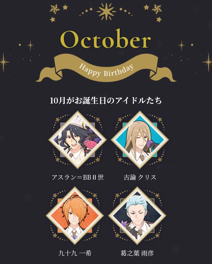 アイドルマスターSideM バースデー記念グッズ2024 開封速報｜489(ﾖﾊｸ)
