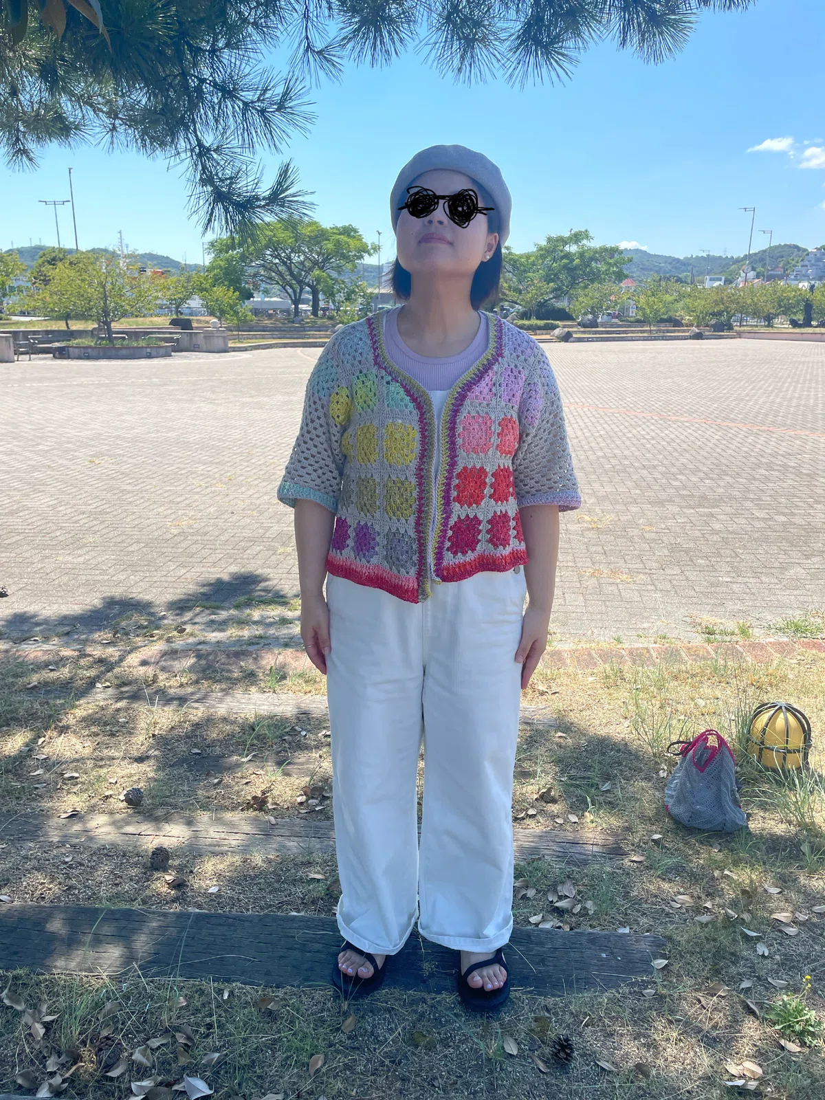 ヨーロッパの手あみ2024春夏」表紙のカーディガン｜はさみちゃん