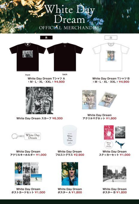 【専用】【新品】野田洋次郎WhiteDayDream TシャツA(XLサイズ) 野田洋次郎より｜naho-21