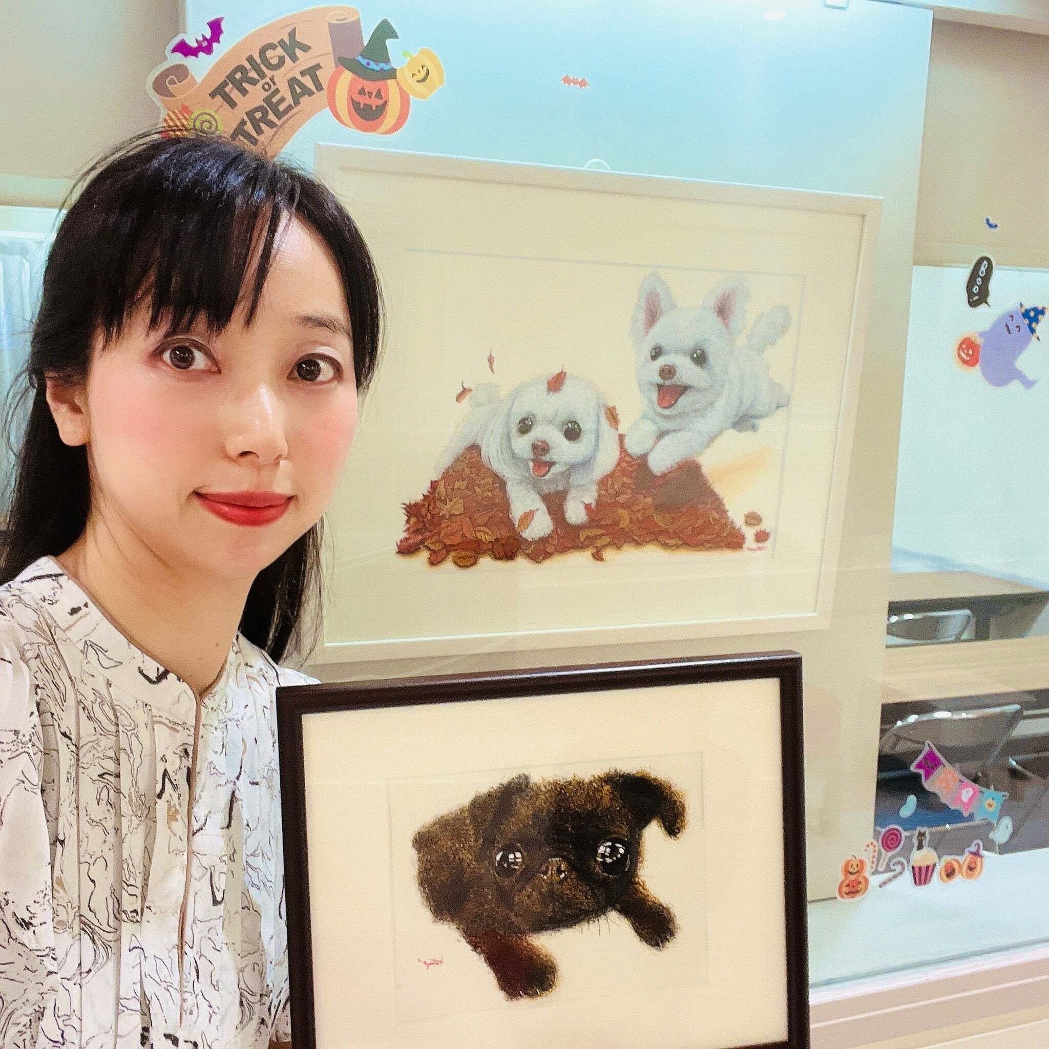 あと3日】ペット画の絵画教室を阪神百貨店＠西宮にて10月8日
