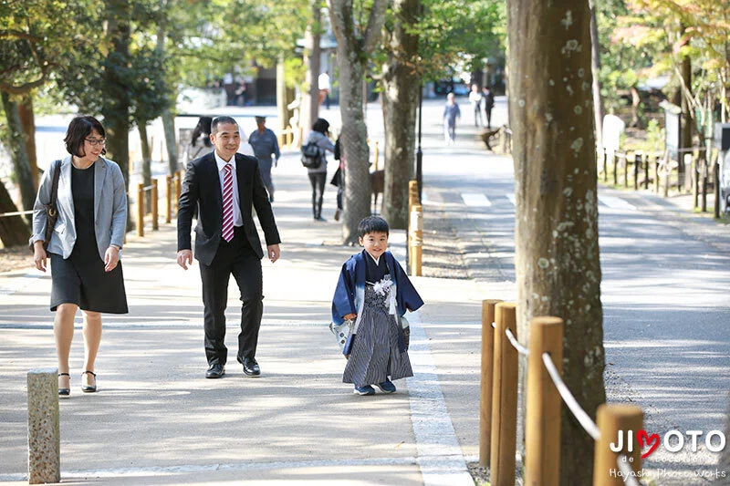 春日大社の七五三出張撮影