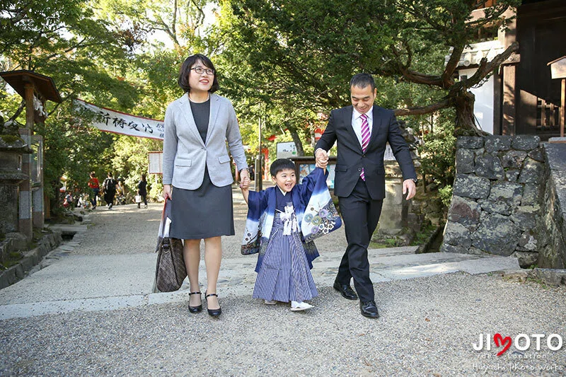 春日大社の七五三出張撮影