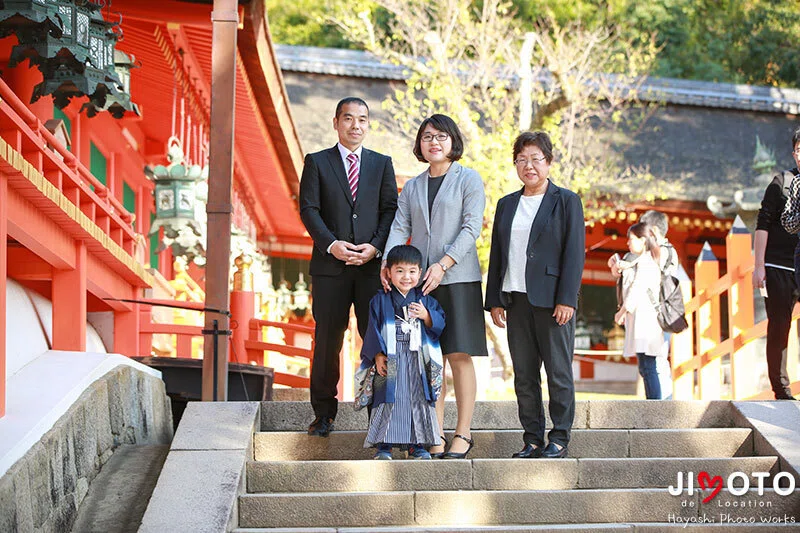 春日大社の七五三出張撮影