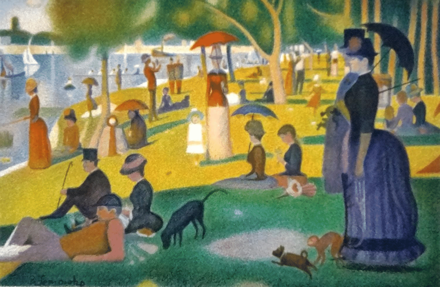 ジョルジュ・スーラ 「 グランド・ジャット島の日曜日の午後