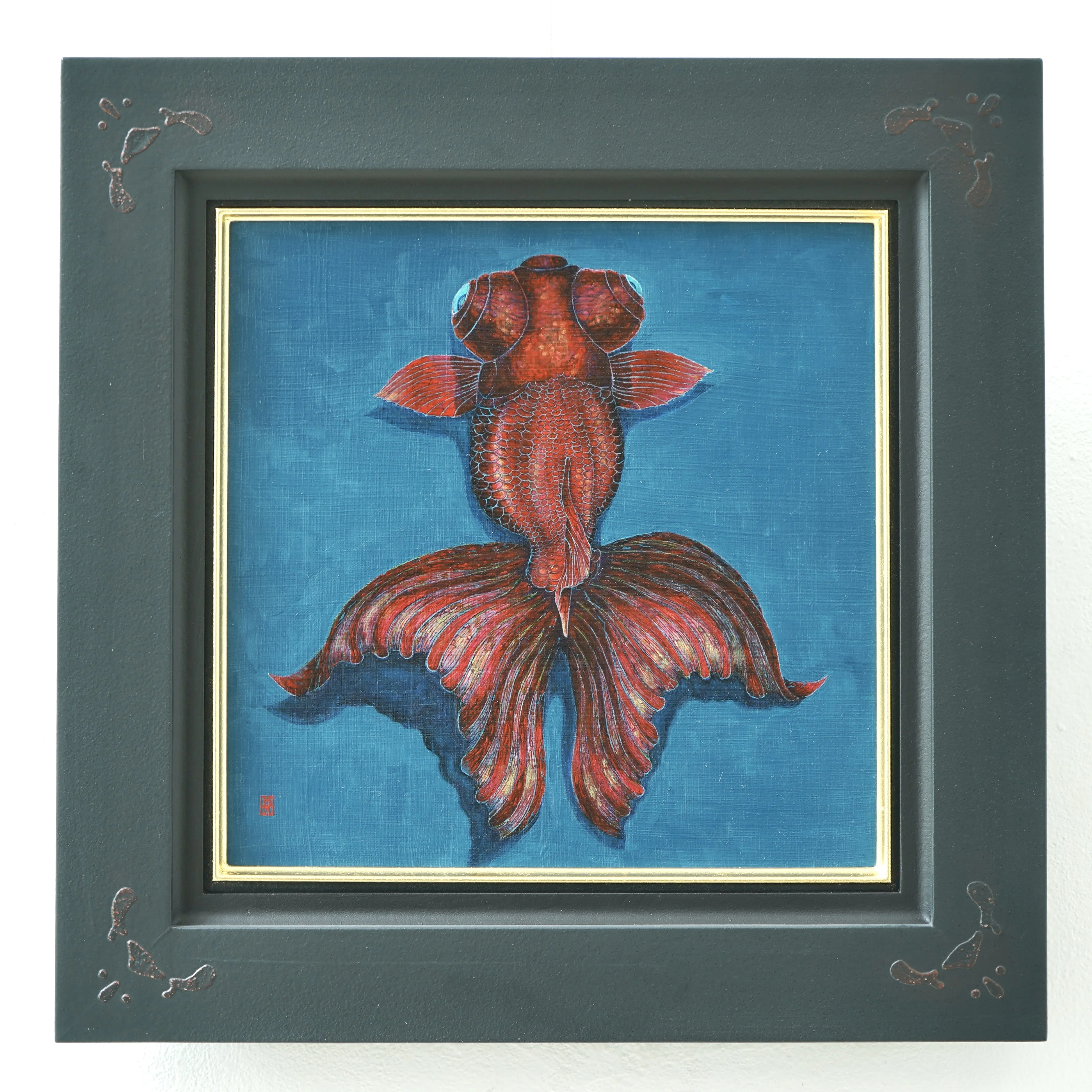 中国美術 色絵 魚紋 盤 φ18cm 光緒年製款 旧家蔵出 色英一個展『豊穣の刻印』 / 作家インタビュー｜白白庵