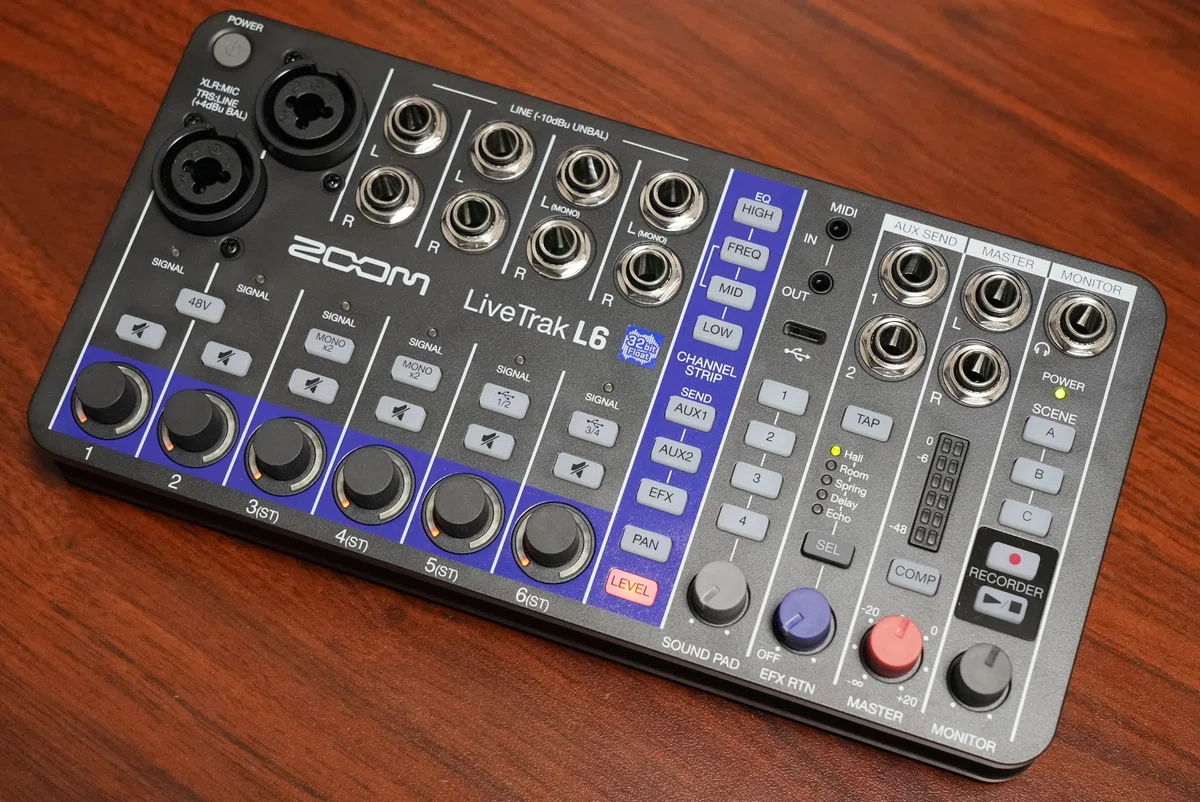話題のミキサー ZOOM LiveTrak L6のファーストインプレッション｜松井 