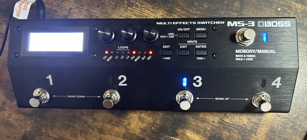 早速ですが、初めてのエフェクターを買ってしまいました。BOSS MS-3 