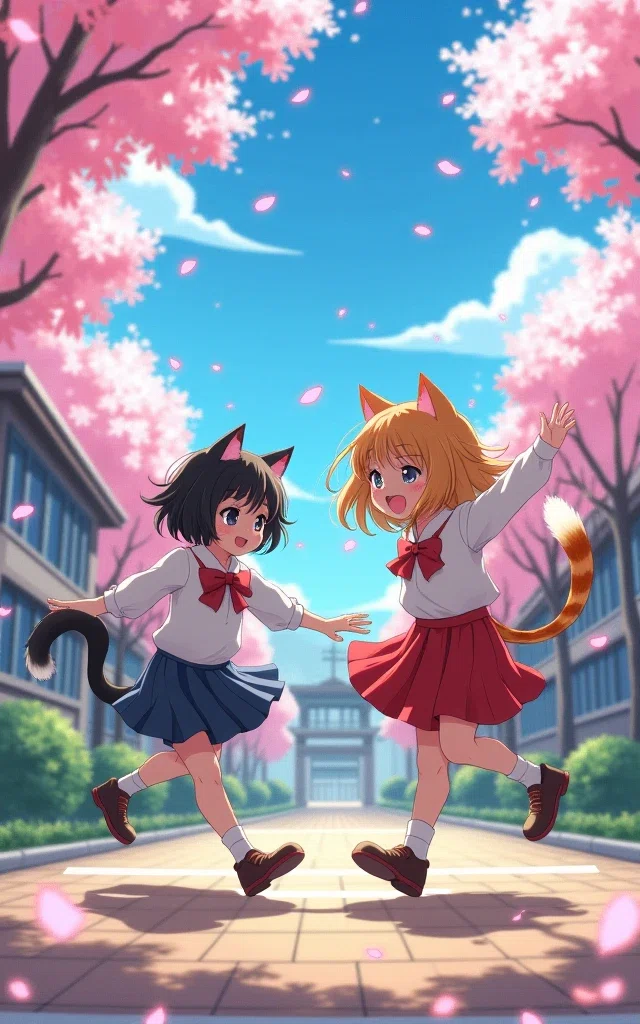 ♯8 猫耳の女の子の絵｜にゃおりん｜線画イラスト練習中