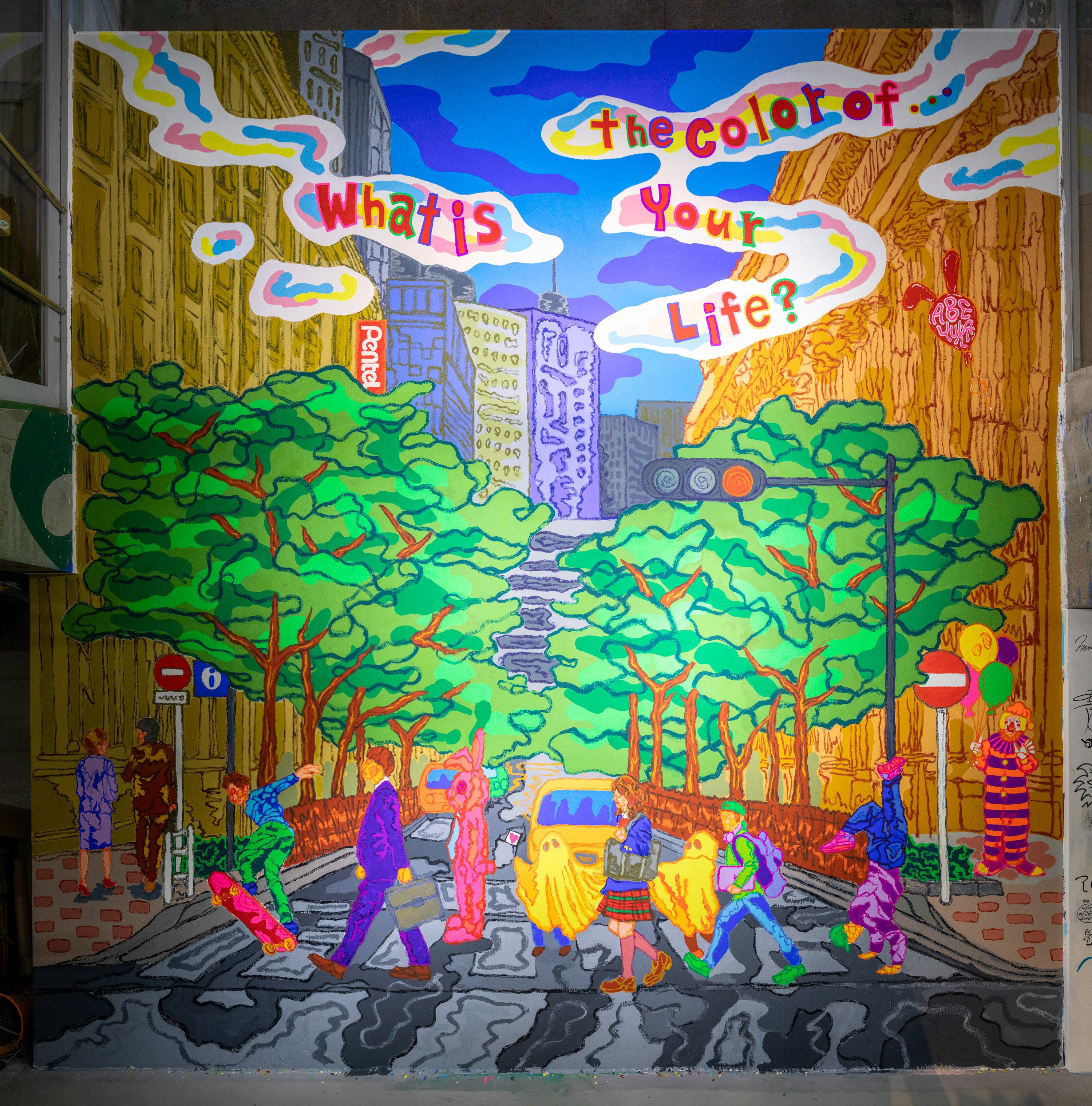 壁画完成！】Pentel ミューラル ルーキーズ プロジェクト 日本橋の2