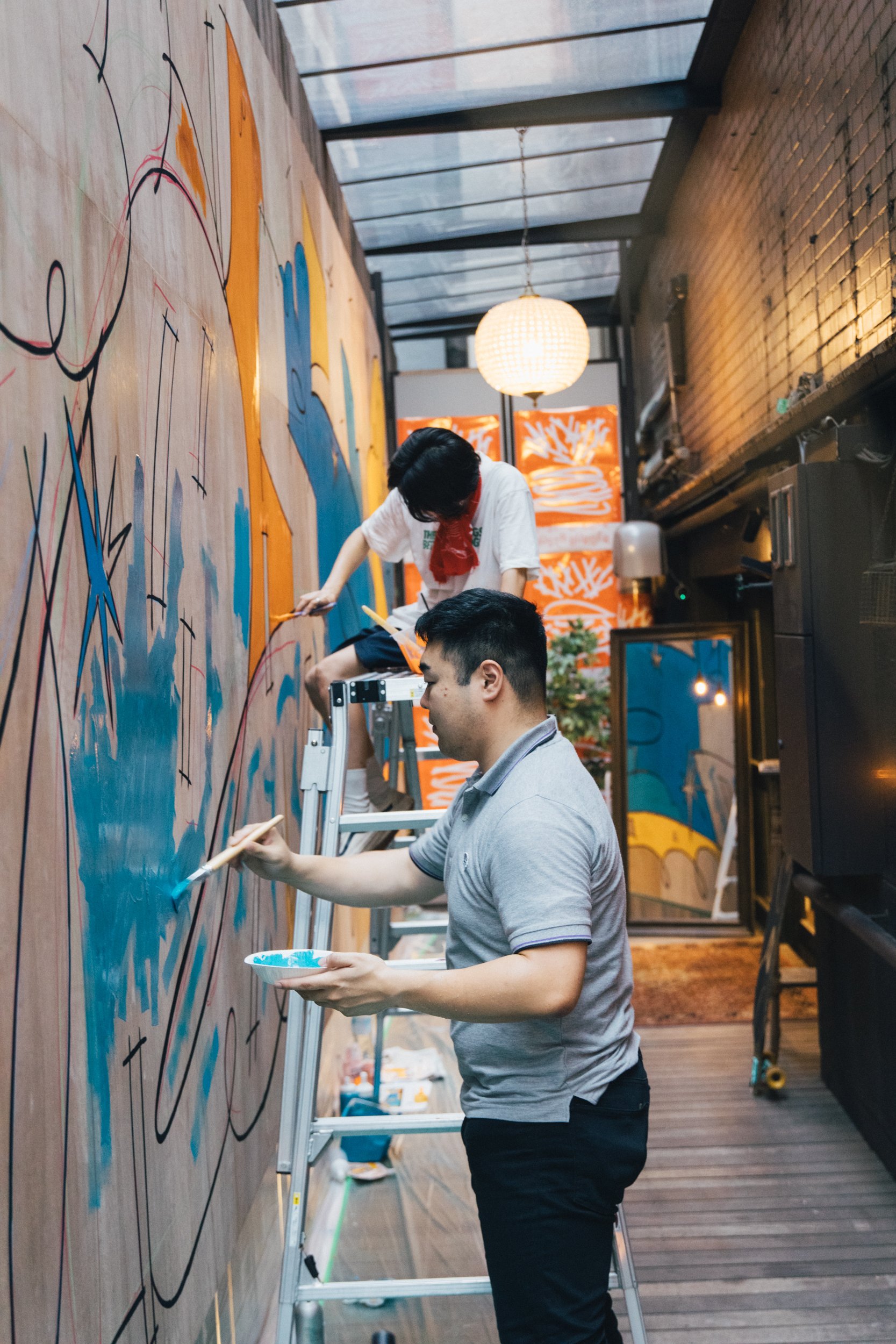 壁画完成！】Pentel ミューラル ルーキーズ プロジェクト 日本橋の2