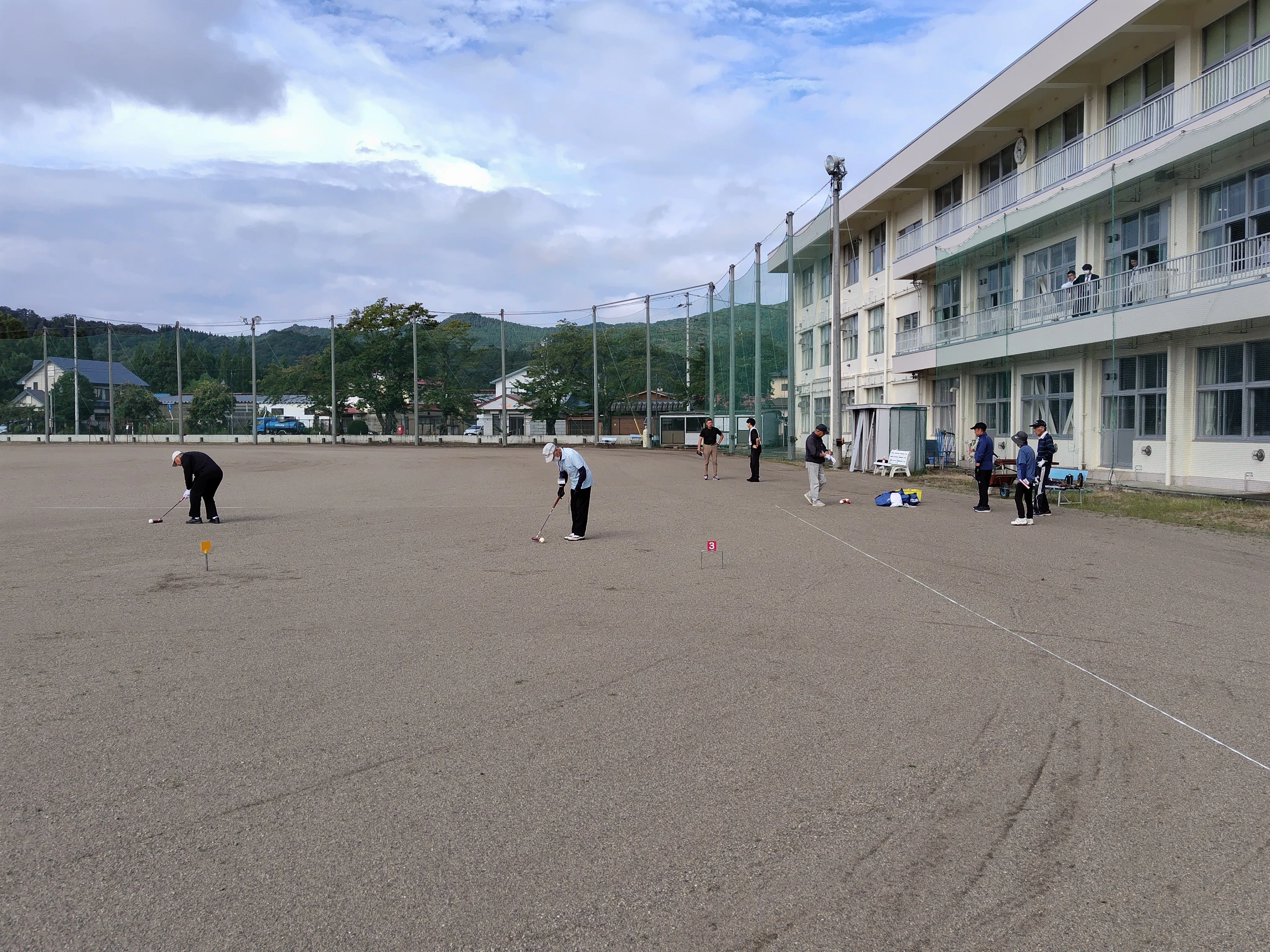 西会津高校 「校内ゲートボール大会」に向けての事前指導開始｜福島