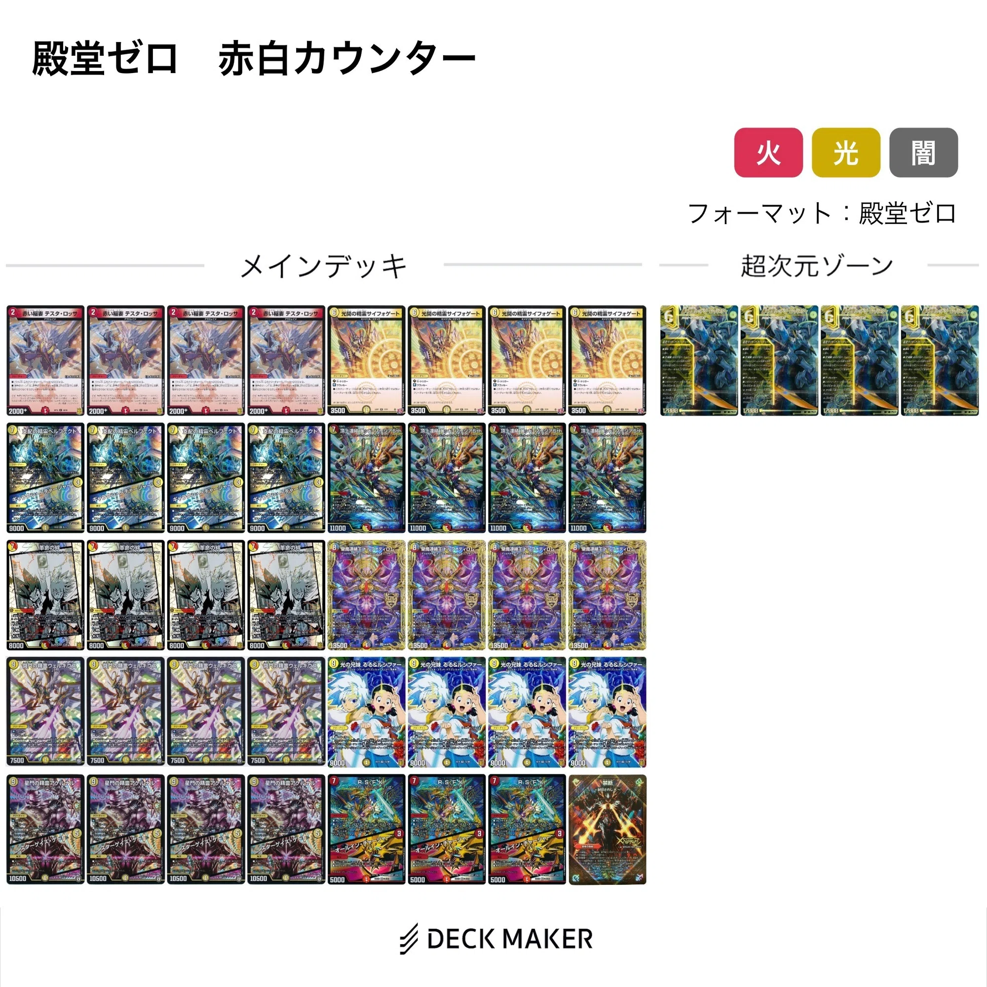 殿堂ゼロ 赤白カウンター｜あろう