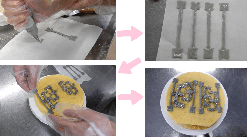 人気企画 第2弾!】SAWフィルタの製造工程をお菓子作りで再現し 人気企画 第2弾!】SAWフィルタの製造工程をお菓子作りで再現し