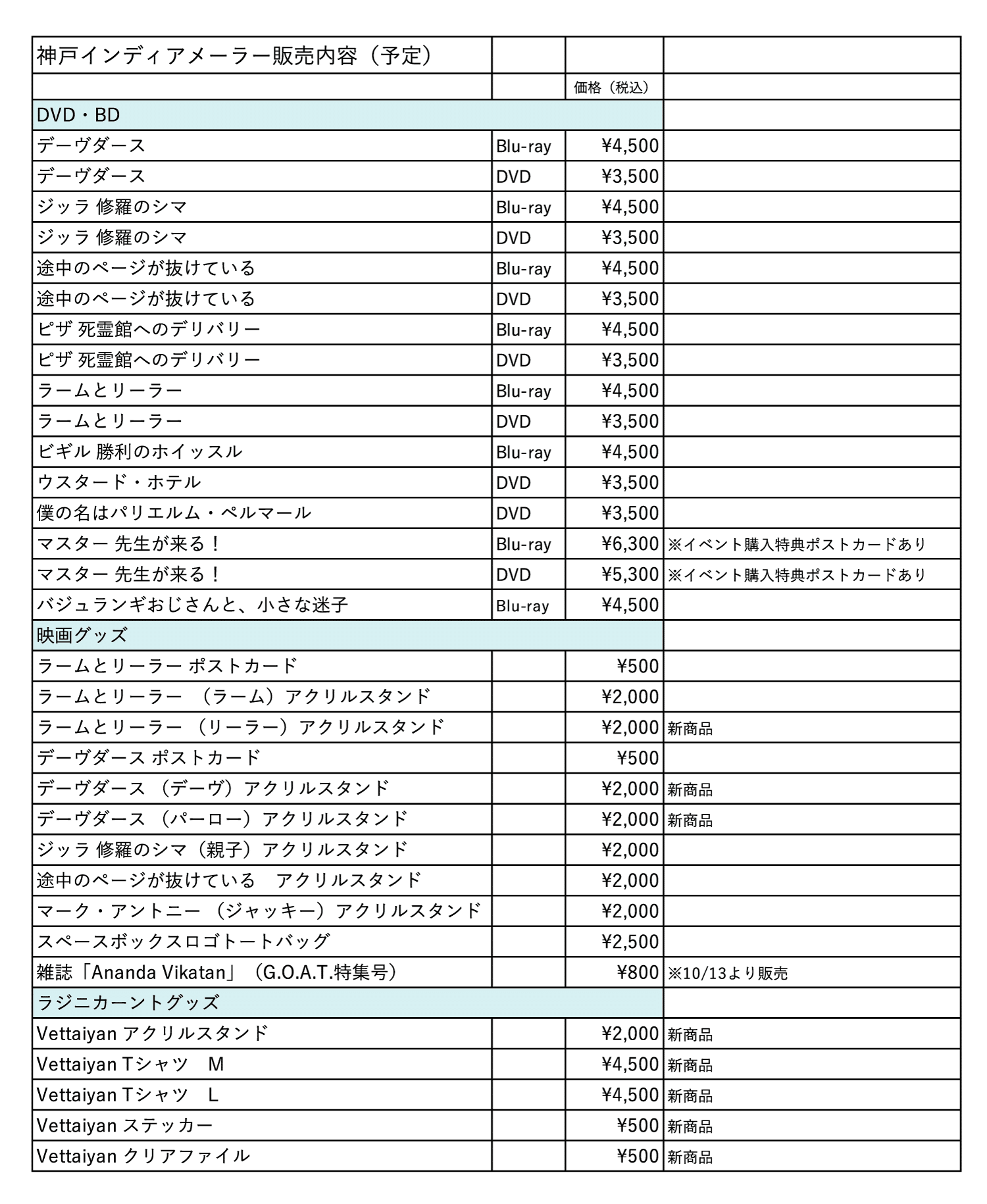 2024年9月に発売するDVD・Blu-rayのお知らせ｜インド映画Note