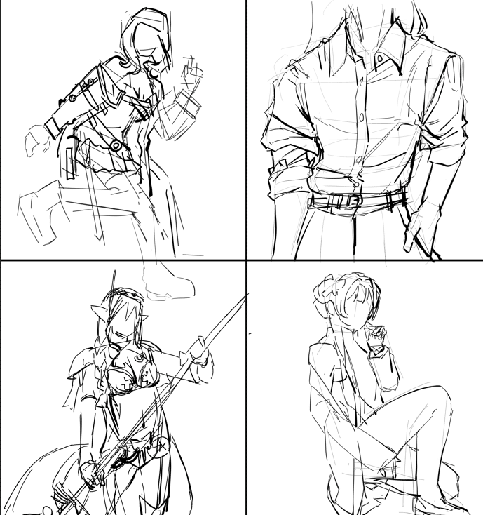 5分クロッキー 初期→300日頃比較｜イズノヤト