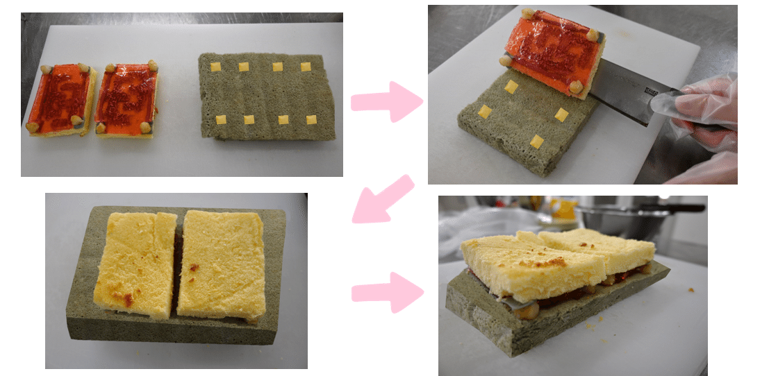 人気企画 第2弾!】SAWフィルタの製造工程をお菓子作りで再現し 人気企画 第2弾!】SAWフィルタの製造工程をお菓子作りで再現し