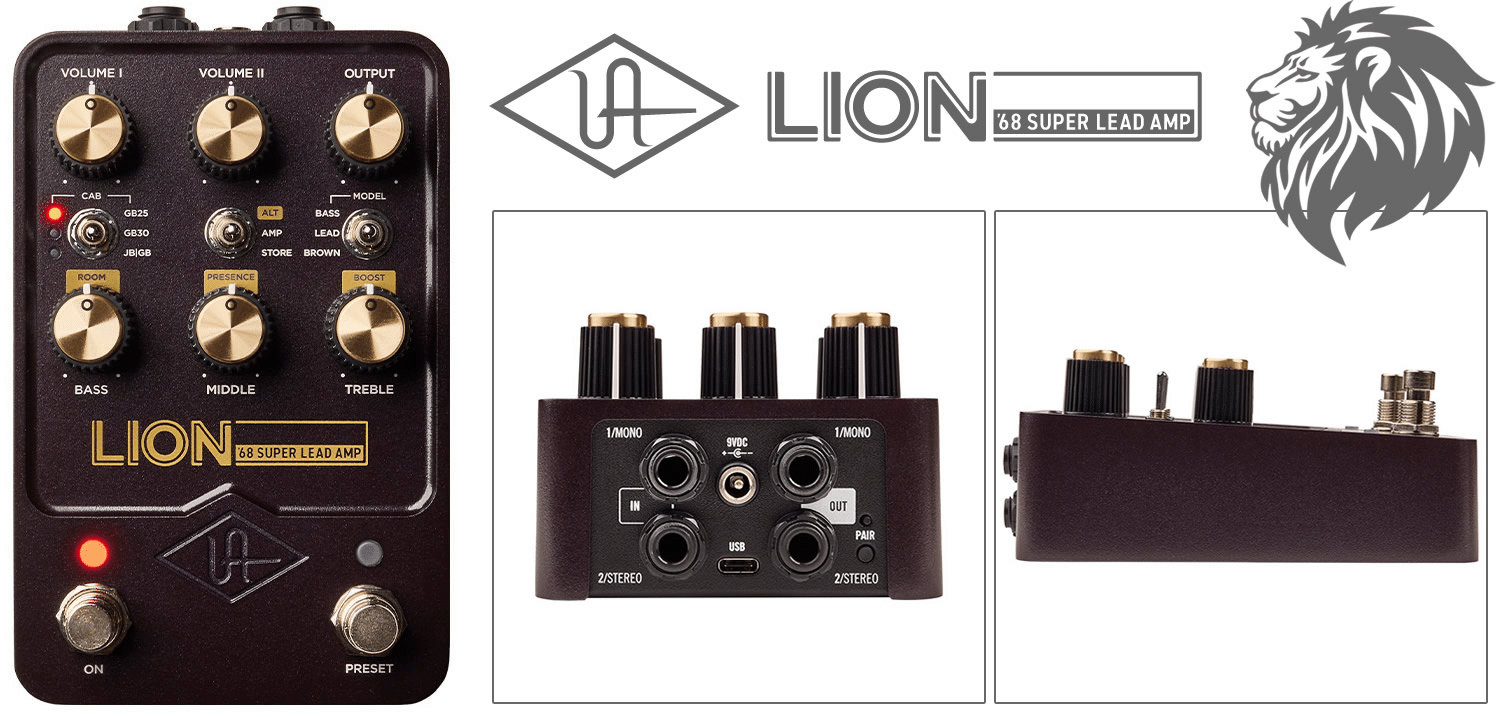 プレキシ・アンプのトーンを忠実に再現する「UAFX Lion '68 Super Lead プレキシ・アンプのトーンを忠実に再現する「UAFX Lion '68 Super Lead