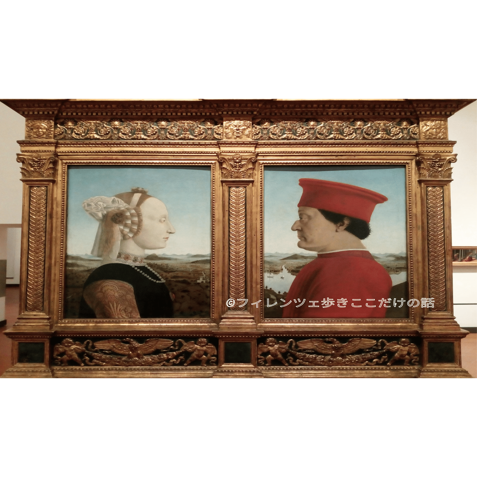 時を超えて見つめ合う、ルネッサンス時代の夫婦の肖像画｜フィレンツェ