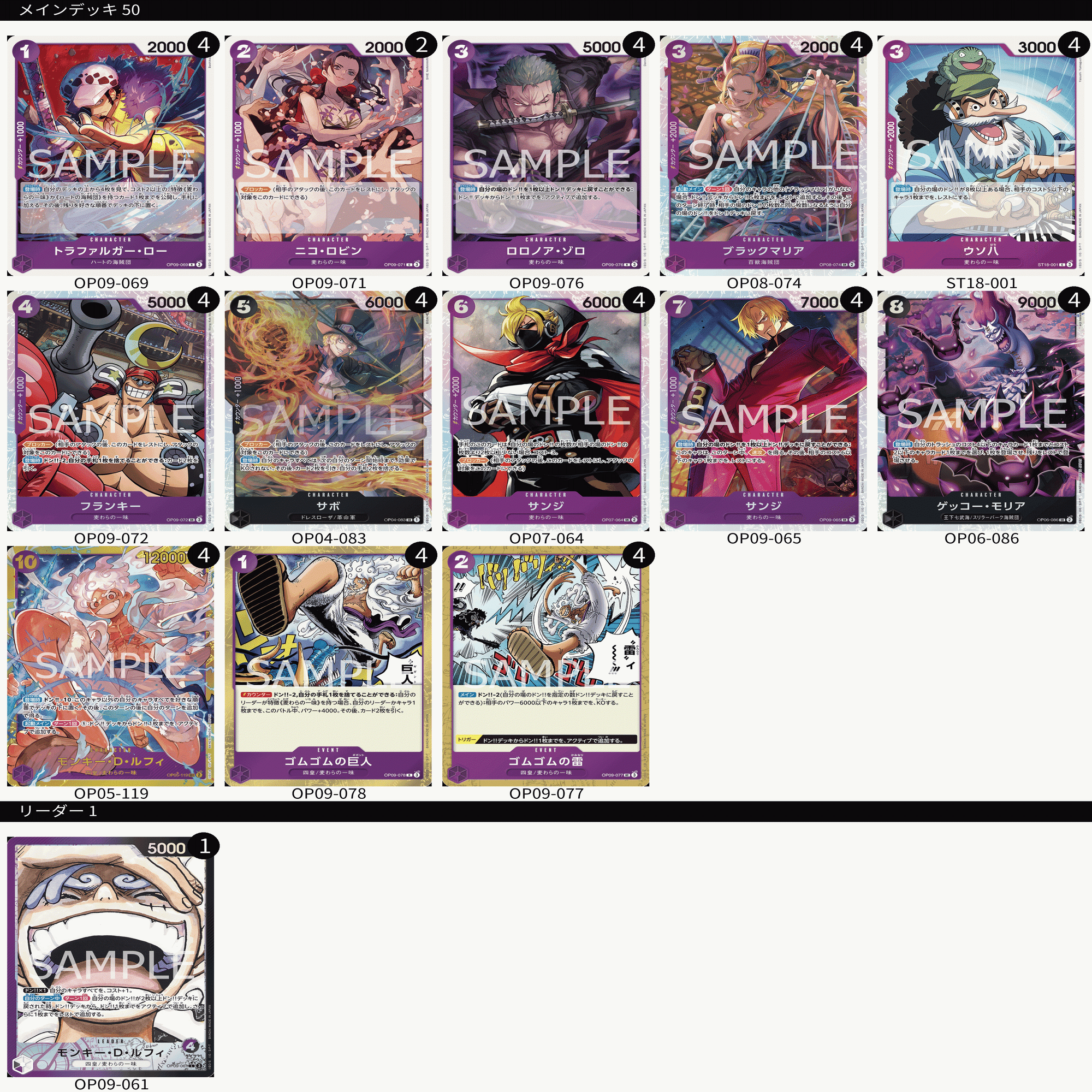 拝啓〜紫黒ルフィを使う私へ｜チークル