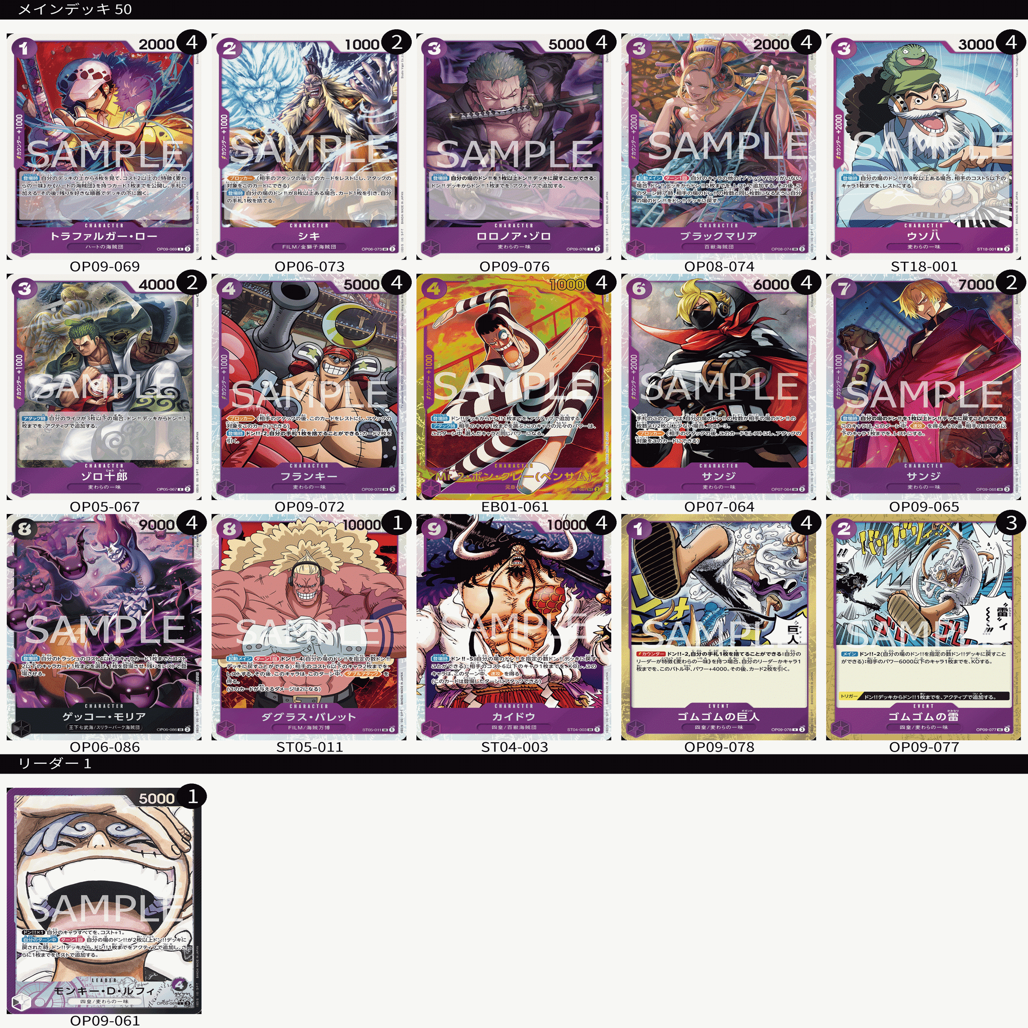 拝啓〜紫黒ルフィを使う私へ｜チークル