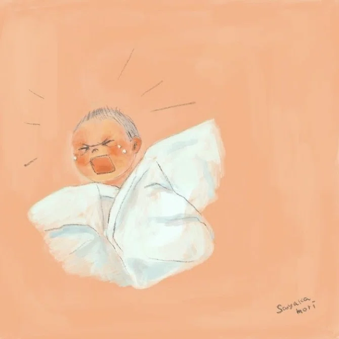 イラスト】赤ちゃん時代の娘を描いたイラストを振り返る｜森さやか