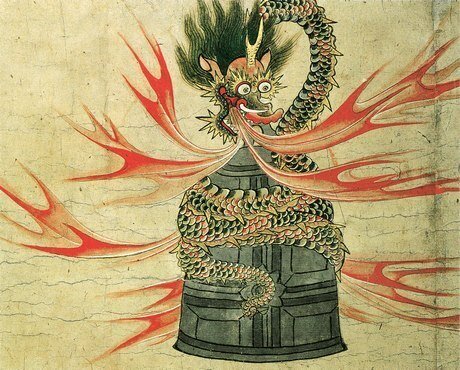 No.300 立ち止まる 虹龍 参考画像 絵画 龍神様 虹龍様 開運絵画 龍神