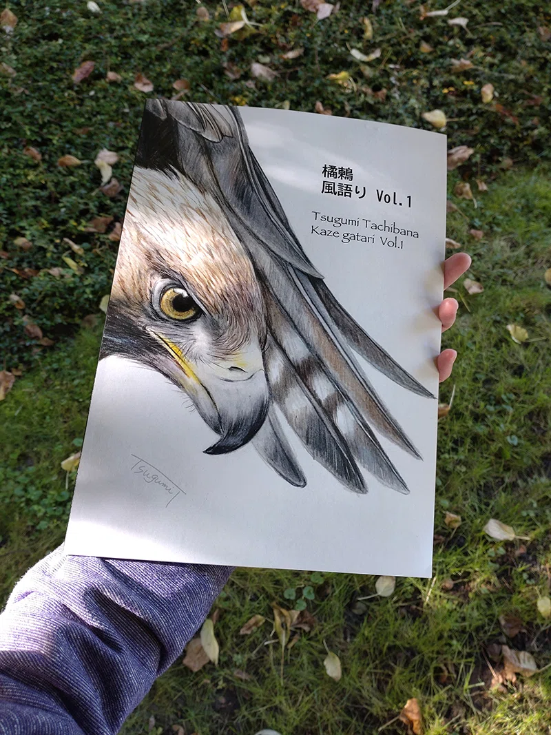 墨で空の王者／画集『風語り vol. 1』に捧ぐ墨で鳥｜KaoRu IsjDha